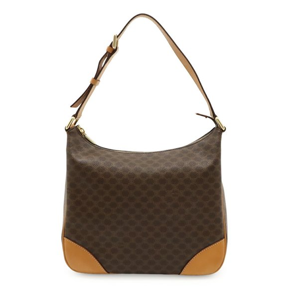 CELINE Brown Leather Shoulder Bag - Picture 1 of 8